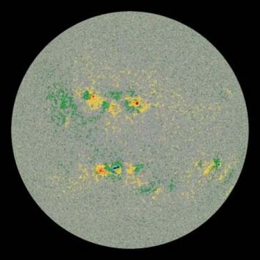A team of scientists has created an “MRI” of the Sun’s interior plasma motions, shedding light on how it transfers heat from its deep interior to its surface. In order to develop their “MRI” of the Sun’s plasma flows, the researchers examined high-resolution images of the Sun’s surface, shown above, taken by the Helioseismic and Magnetic Imager (HMI) onboard NASA’s Solar Dynamics Observatory. Using a 16-million pixel camera, HMI measures motions on the Sun’s surface caused by convection. PHOTO: NASA