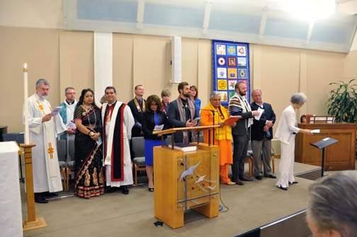 Sean, as head of the Governor’s Prayer Breakfast Committee, announced that the Nevada “Coming Together” quilt produced by the Committee under the auspices of the NCA was accepted as one of the Nevada 150 Commission Legacy Projects. PHOTO: Stephan Fuelling