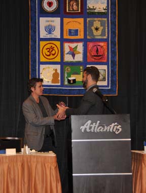 Presentation of the Vision Award to Northern Nevada HOPES Presenter: The Rt. Rev. Sean Savoy, International Community of Christ PHOTO: Stephan Fuelling