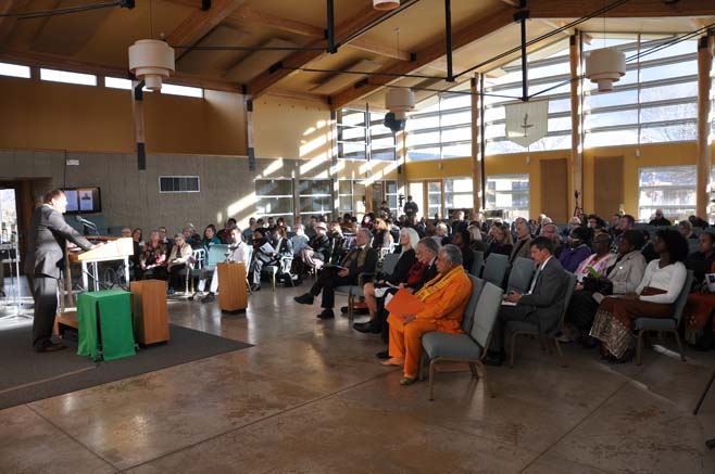 Welcome delivered by Reverend Neal Anderson, Sr. Minister, UUFFN