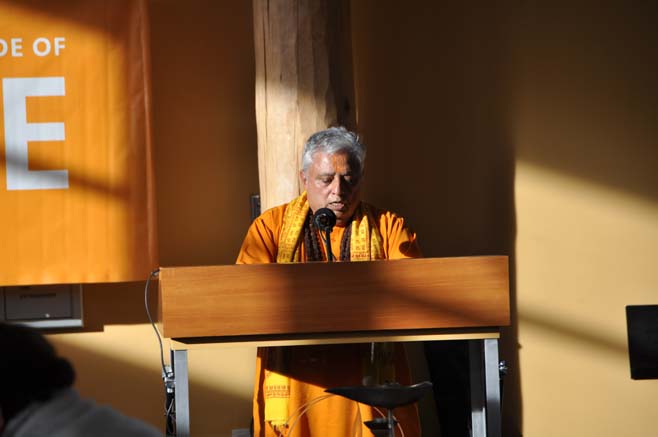 Invocation delivered by Rajan Zed, President, Universal Society of Hinduism