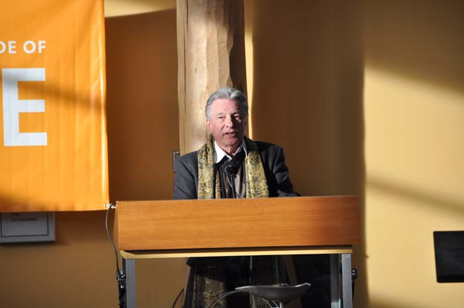 Sharing a spiritual message, Jim Eaglesmith, performance artist and spiritual story teller