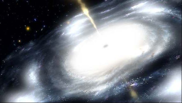 Artist's concept of a white hole.