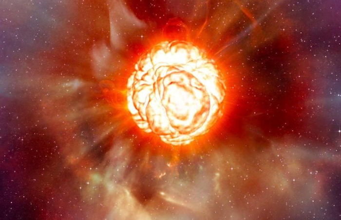 artist concept of Betelgeuse going nova.